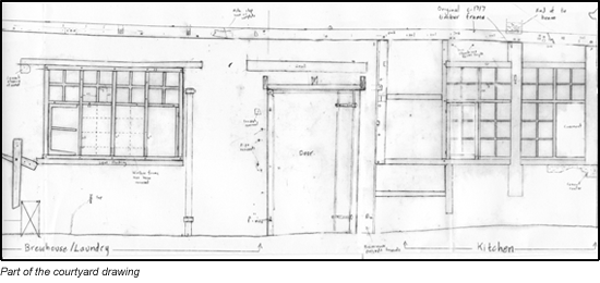 Part of the courtyard drawing