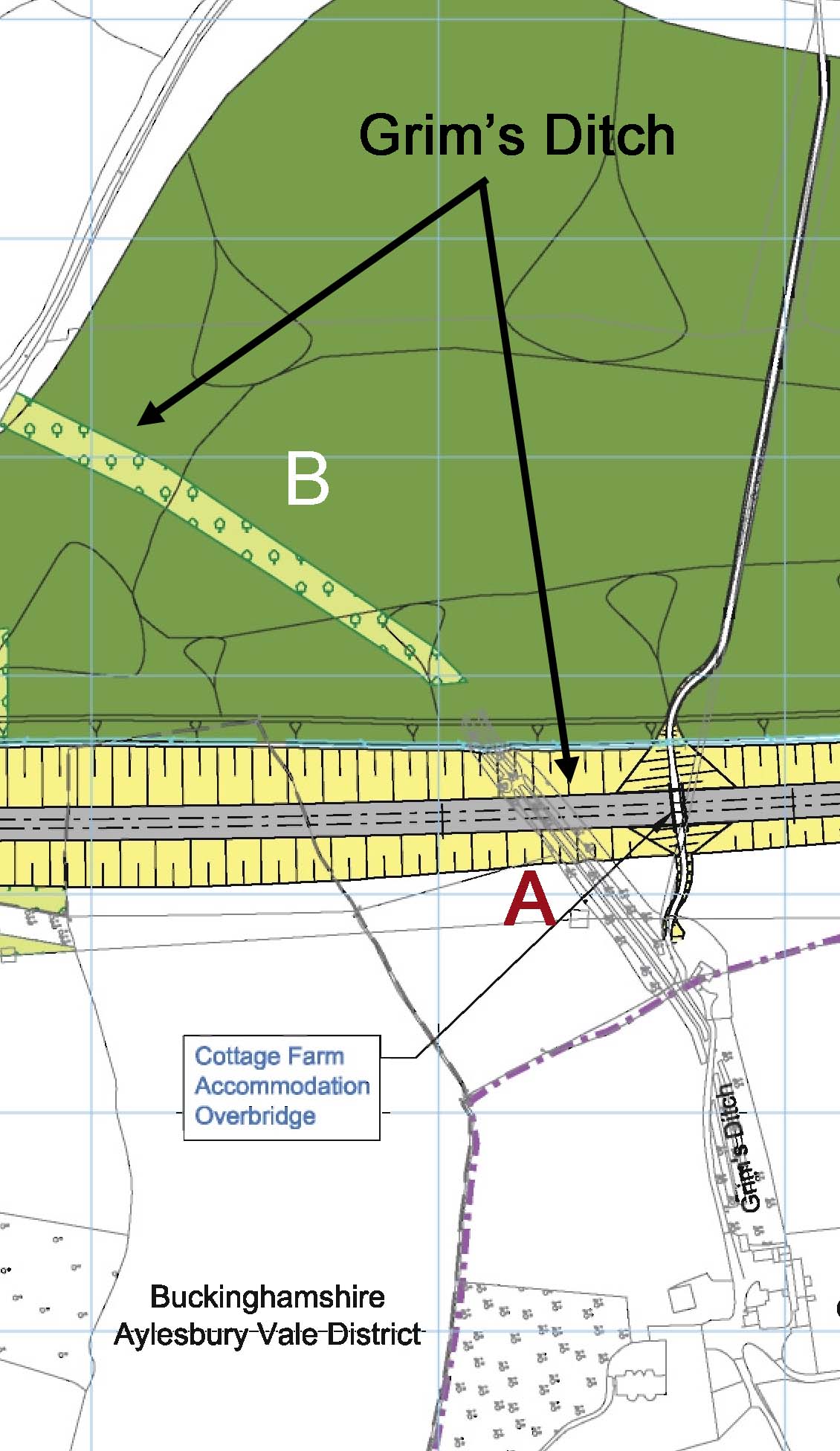 HS2 showing what's left of Grim's Ditch after construction.