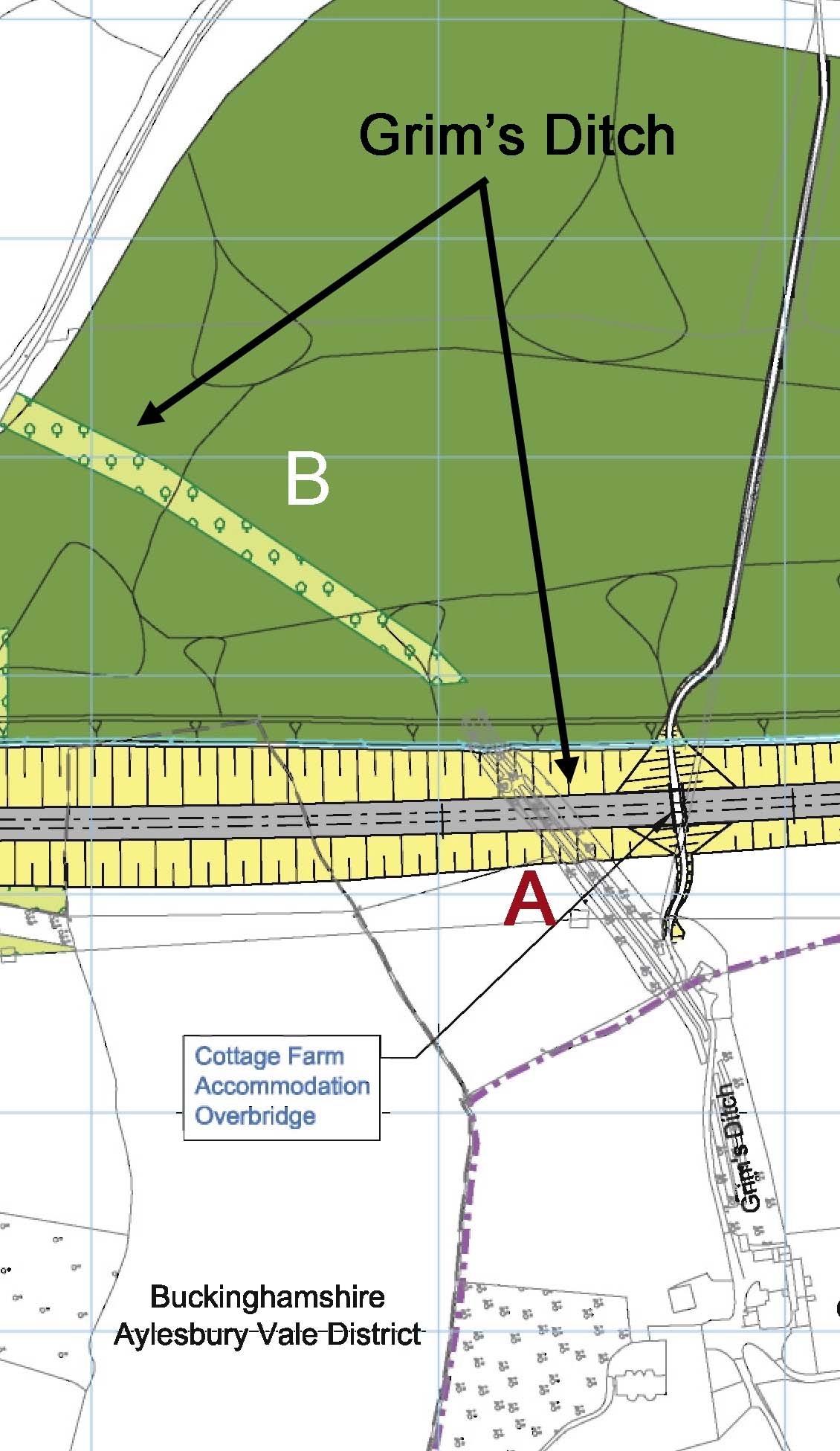 HS2 showing what's left of Grim's Ditch after construction.