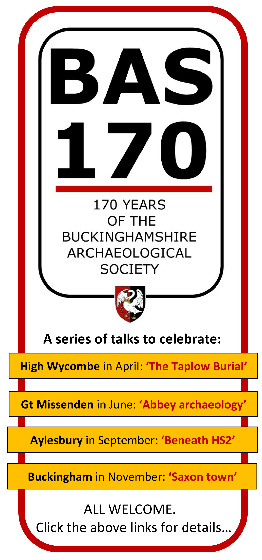 The BAS 170 anniversary project logo
