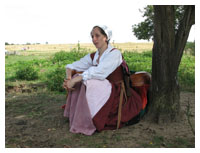 Lutenist resting at the site of Lady Lee's house